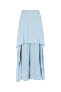 Light-blue Silk Pant