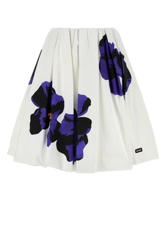 White Poplin Skirt