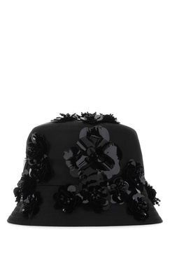 Prada Woman Black Re-Nylon Bucket Hat