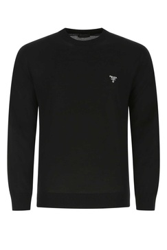 Prada Logo Embroidered Crewneck Jumper