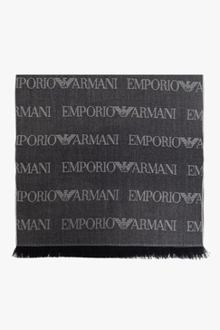 Scarf With Logo Giorgio Armani