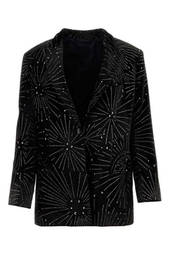 Corazon Tomboy Embellished Button-up Blazer