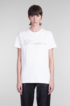 T-shirt In White Cotton