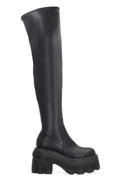 CASADEI Elevated Chic Over-the-Knee Boots with Maxxxi Platform