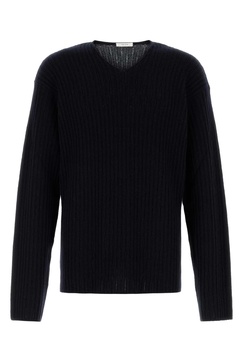 Midnight blue cashmere Gustave sweater