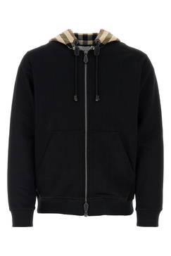 Black Cotton Sweatshirt