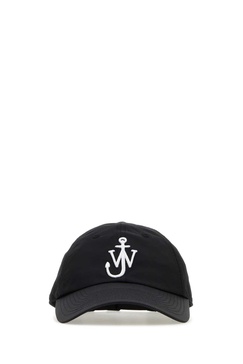 Black Nylon Blend Baseball Cap