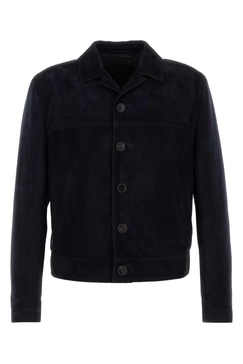 Midnight Blue Suede Jacket