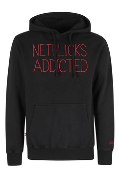 Mc2 Saint Barth Netflicks Addicted Embroidered Drawstring Hoodie