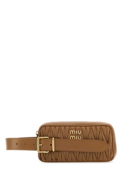 Biscuit Leather Clutch