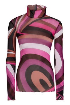 Pucci Printed Long-Sleeve Top