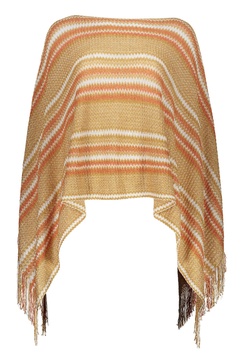 Fringed Knit Poncho