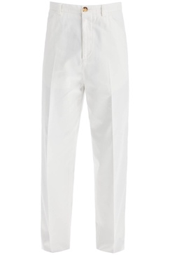 BRUNELLO CUCINELLI Contemporary Twill Gabardine Trousers in Slim Fit