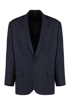 ACNE STUDIOS Men's Navy Wool Blend Blazer