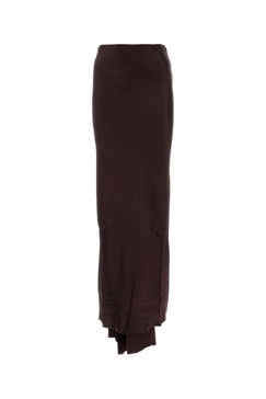 Ann Demeulemeester Woman Plum Satin Madeleen Skirt