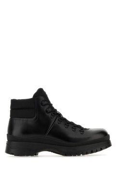 Prada Men Re-Nylon And Leather Brixxen Ankle Boots