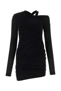 Helmut Lang Twist Detailed Long Sleeved Mini Dress