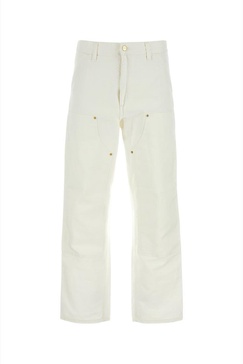 White Denim Double Knee Pant