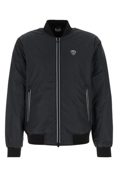 Ea7 Emporio Armani Logo-Patch Zipped Bomber Jacket