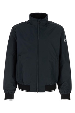 Ea7 Emporio Armani Logo-Printed Zipped Lightweight Jacket