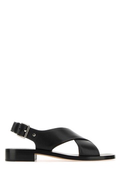 Church's Women Black Leather Rhonda Sandals