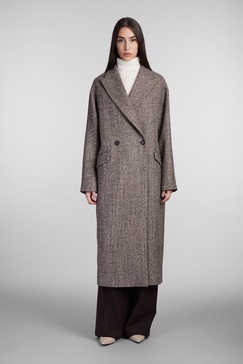 Coat In Beige Wool