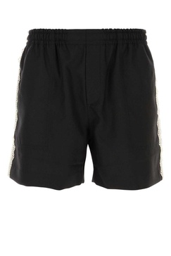 Bode Men Black Wool Bermuda Shorts