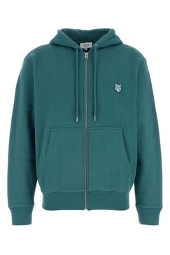 Maison Kitsuné Bold Fox Head Patch Zipped Hoodie