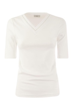 Peserico T-Shirt Bianco in White