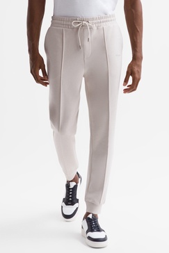 Interlock Drawstring Motif Joggers in Off White