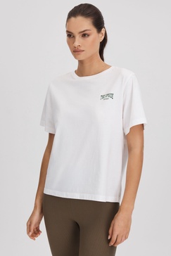 The Upside Cotton Crew Neck T-Shirt in White