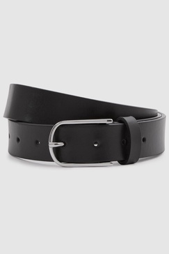 Carrie Black Leather Belt