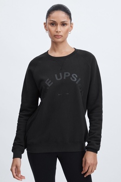 The Upside Organic-Cotton Logo Sweatshirt in Black