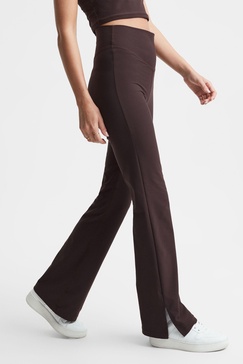 The Upside High Rise Flared Leggings in Brown