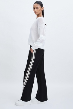 The Upside Flared Track Trousers in Black