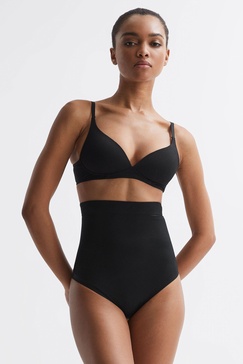 Spanx Shapewear High-Waisted Thong in Black