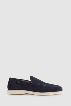 Hogan Suede Slip-Ons Loafers in Blue