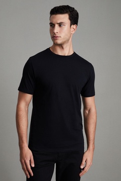 Crew Neck T-Shirt in Black