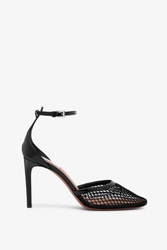 Alaia High Black Mesh Pump Women