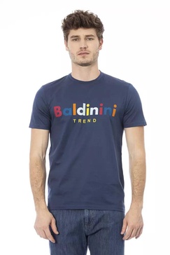 Baldinini Trend Blue Cotton T-Shirt