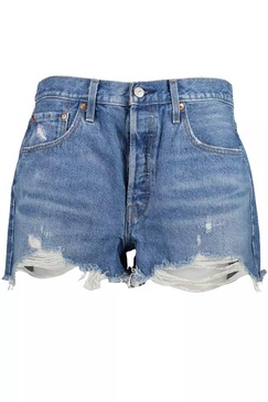 Levi's Chic Vintage 501 Denim Shorts with Worn Effect