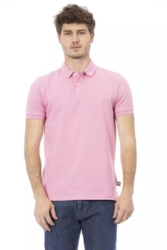 Baldinini Trend Pink Cotton Polo Shirt