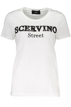 chic  tee with contrasting embroidery women's detail