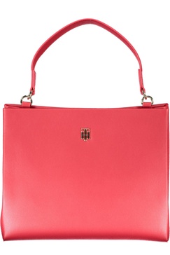 Pink Polyethylene Women Handbag