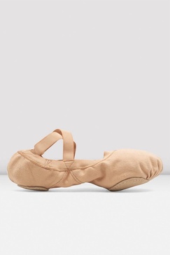 women's pro elastic ballet shoe in light sand