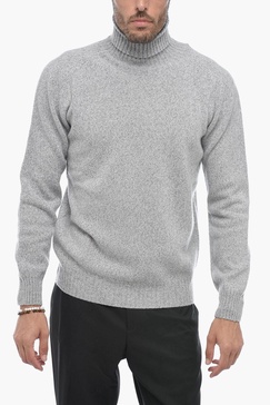 turtleneck wool and cashmere sweater