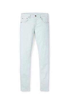 men standard issue 5 pocket style jeans in light blue