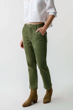 cord easy army trouser in tea leaf