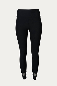 lift mesh panel legging in black