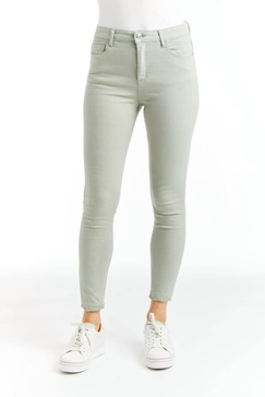 mona high waist skinny crop jean in sprig